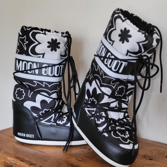 MoonBoots Floral Icon Size European 38 - Picture 3 of 4